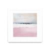 \"Pink Sea Abstract\" Matted and Framed White 30x30 Wall Art
