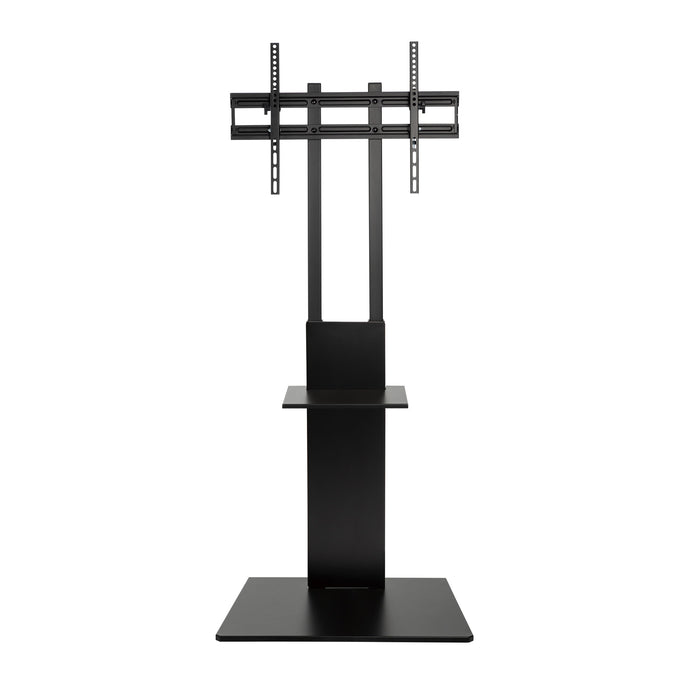 Tygerclaw TV Floor Stand with Equipment Shelf - Black