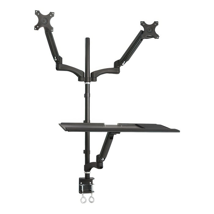 Tygerclaw Sit Stand Desktop Workstation - Black