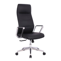 Tygerclaw Executive High Back Microfiber PU Office Chair - Black