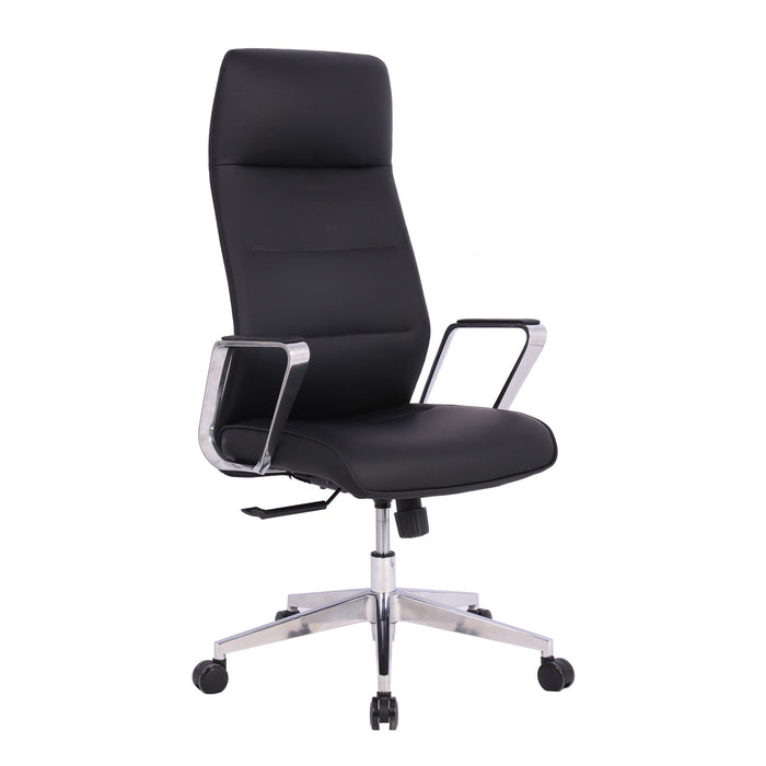 Tygerclaw Executive High Back Microfiber PU Office Chair - Black