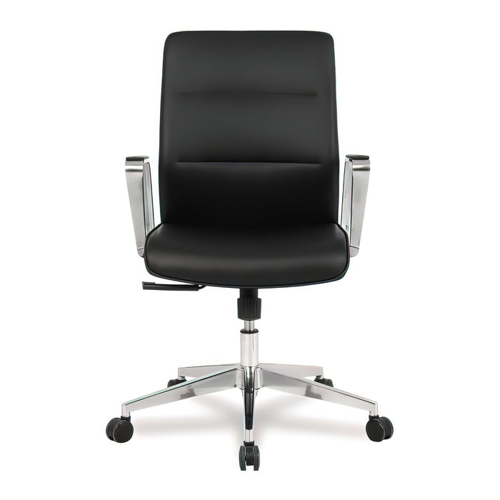 Tygerclaw Mid Back Microfiber PU Office Chair - Black