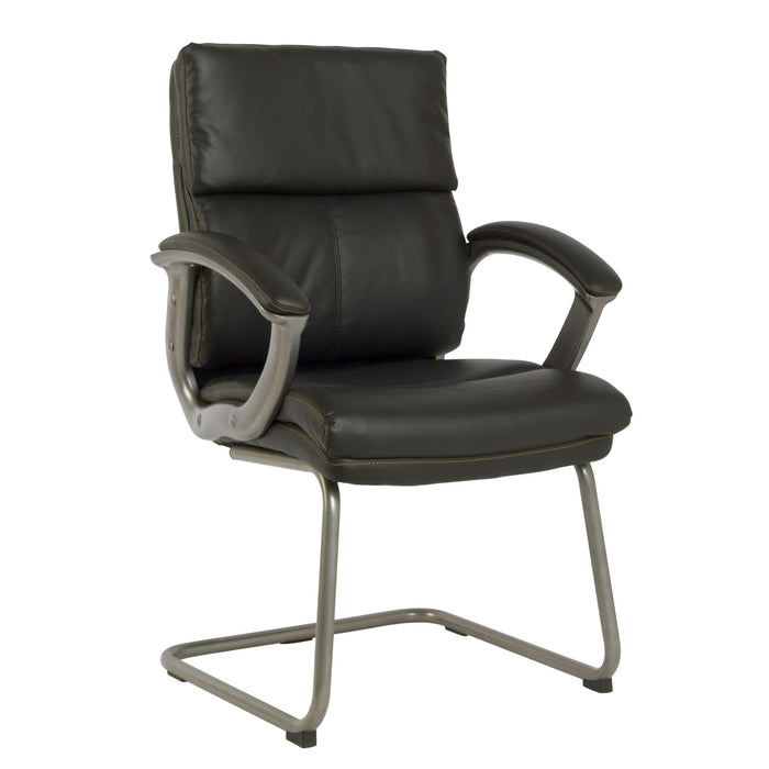 Tygerclaw 24\" Mid Back PU Leather Office Chair - Black