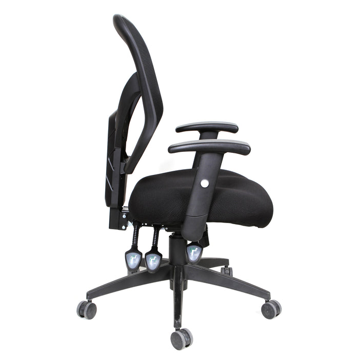 Tygerclaw Mid Back Mesh Office Chair - Grey