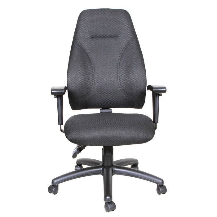 Tygerclaw Executive High Back Fabric Office Chair - Black