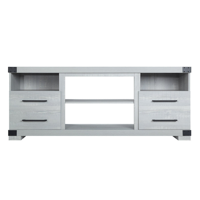 Manhattan Comfort Richmond 60\" TV Stand with 2 Drawers & 4 Shelves - Grey