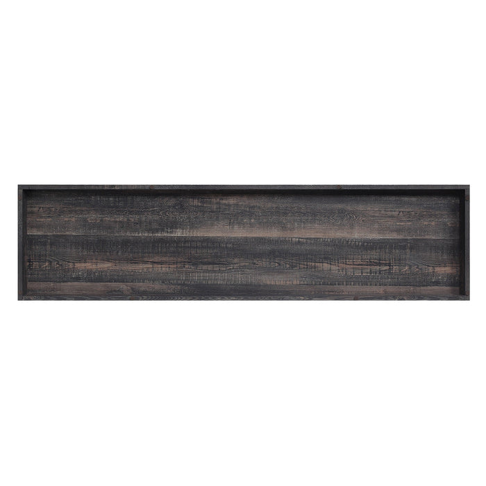 Manhattan Comfort Myrtle 60\" TV Stand with 2 Sliding Doors - Heavy Brown