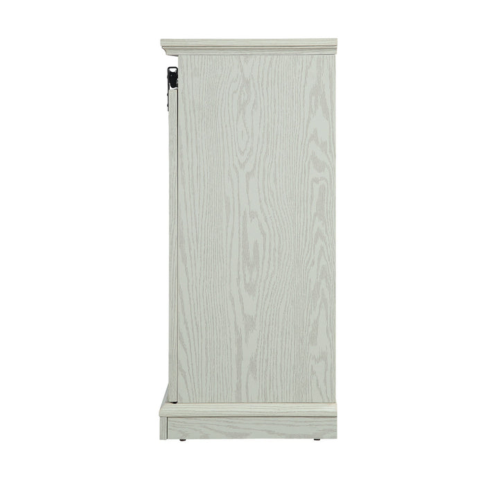 Manhattan Comfort Myrtle 60\" TV Stand with 2 Sliding Doors - Cream Oak