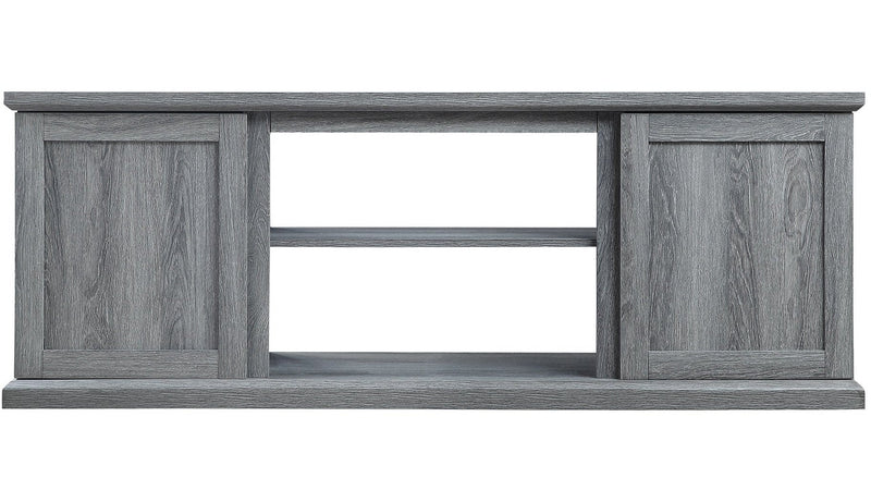 Manhattan Comfort Franklin 60\" TV Stand with 2 Doors & Open Shelves - Grey