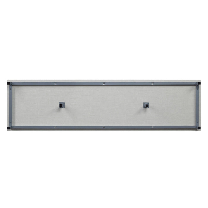 Manhattan Comfort Brighton 60\" TV Stand with Glass Shelves & Media Wire Management - Beige