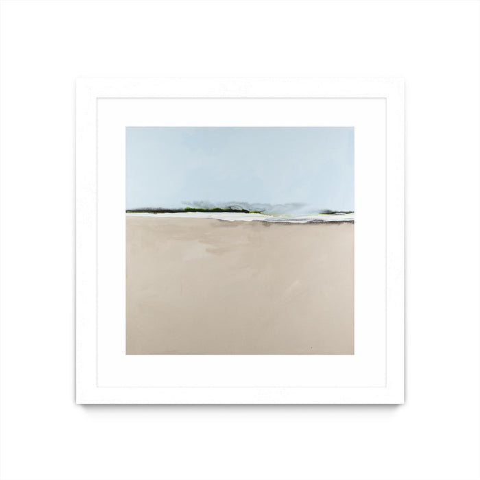 \"Simply Stated\" Matted and Framed White 36x36 Wall Art