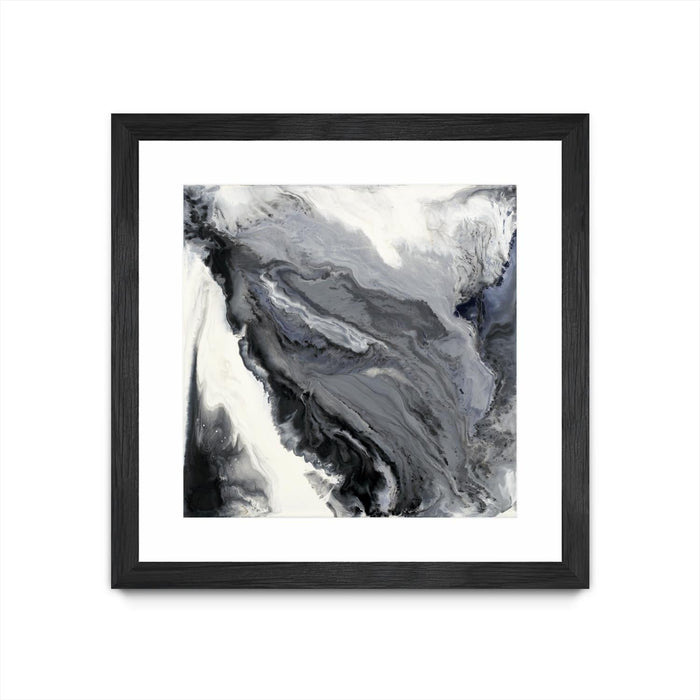 \"Approaching\" Matted and Framed Black 36x36 Wall Art