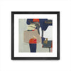 \"Orange Crush V9\" Matted and Framed Black 36x36 Wall Art