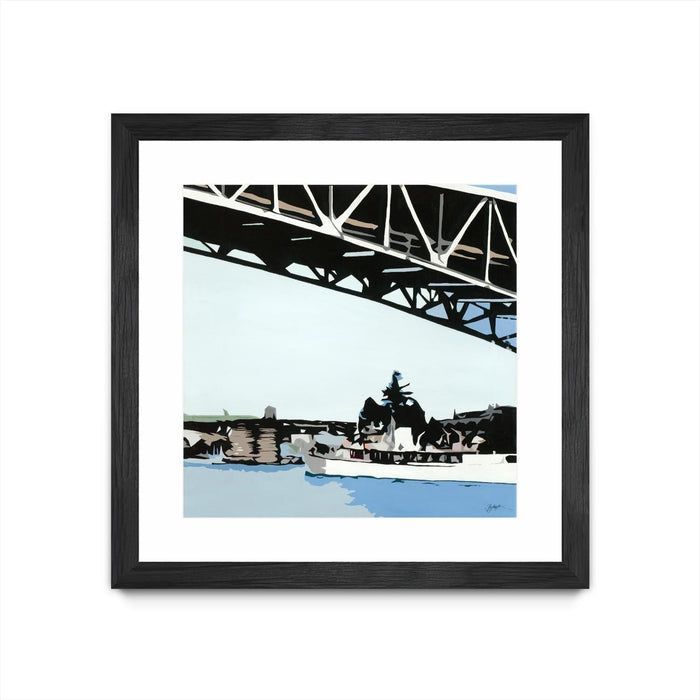\"To The Cut\" Matted and Framed Black 36x36 Wall Art