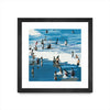 \"Surf's Up\" Matted and Framed Black 30x30 Wall Art