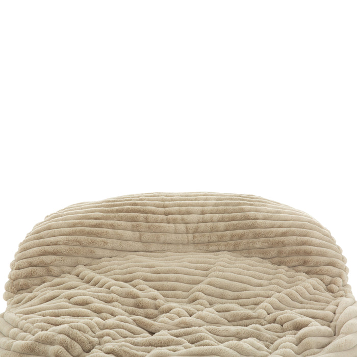 Sealy Teddy Corduroy High Density Foam Bean Bag Chair - Beige