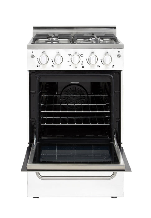 Prestige by Unique 20-Inch Convection Gas Range - UGP-20V PC1 W 