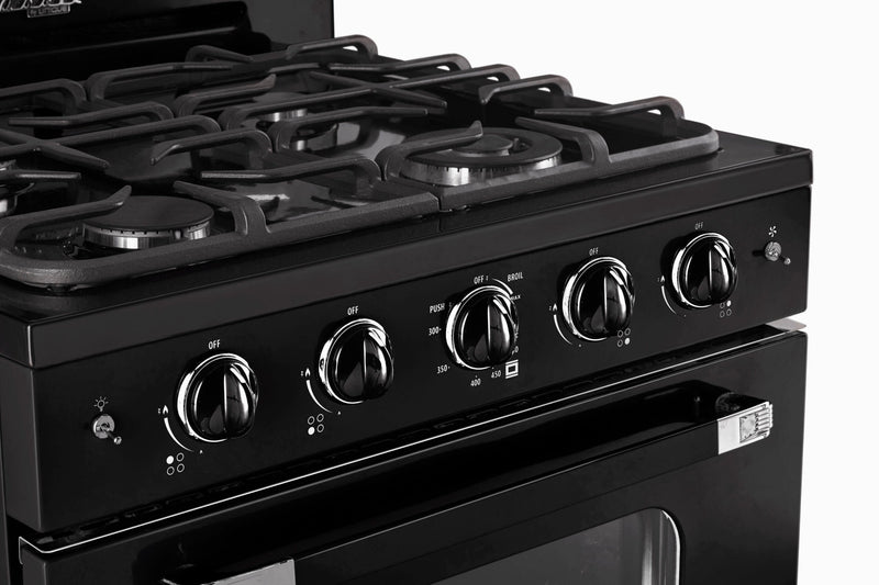 Classic Retro by Unique 30-Inch Convection Gas Range - UGP-30CR B 