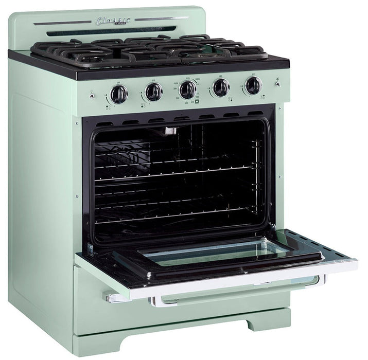 Classic Retro by Unique 30-Inch Convection Gas Range - UGP-30CR LG 