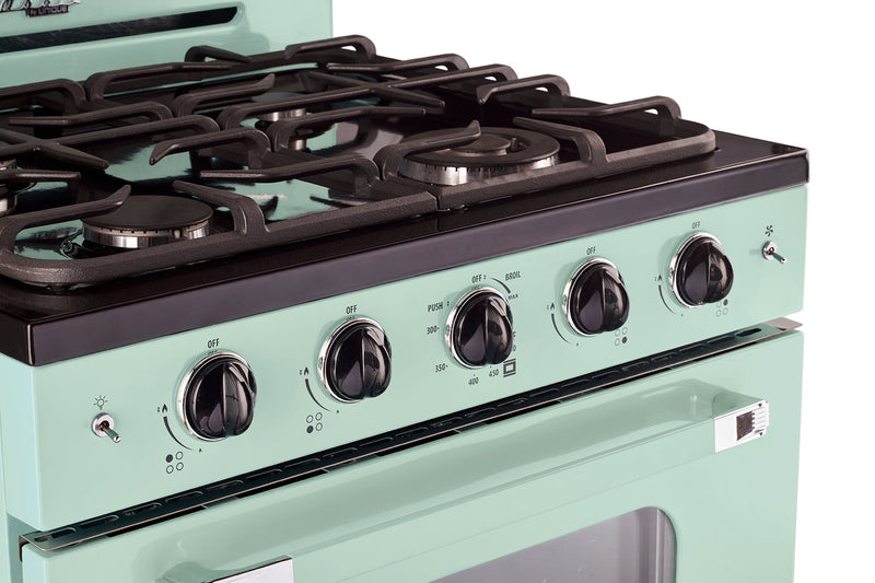 Classic Retro by Unique 30-Inch Convection Gas Range - UGP-30CR LG 