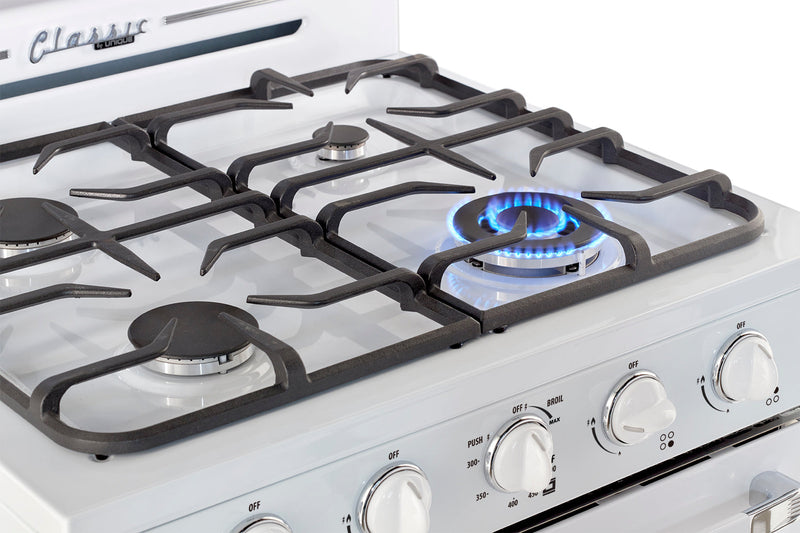 Classic Retro by Unique 30-Inch Convection Gas Range - UGP-30CR W 