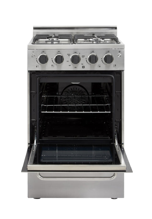 Prestige by Unique 20-Inch Convection Gas Range - UGP-20V PC1 S/S  