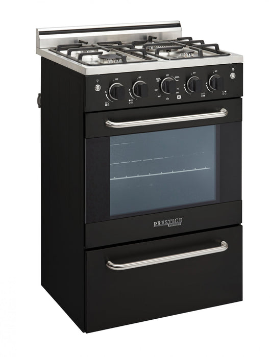Prestige by Unique 24-Inch Convection Gas Range - UGP-24V PC1 B 