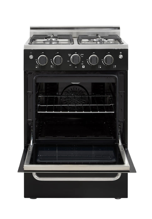 Prestige by Unique 24-Inch Convection Gas Range - UGP-24V PC1 B 