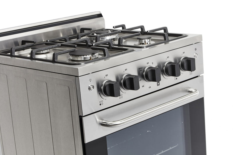 Prestige by Unique 24-Inch Convection Gas Range - UGP-24V PC1 S/S 