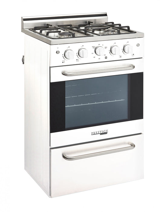 Prestige by Unique 24-Inch Convection Gas Range - UGP-24V PC1 W 