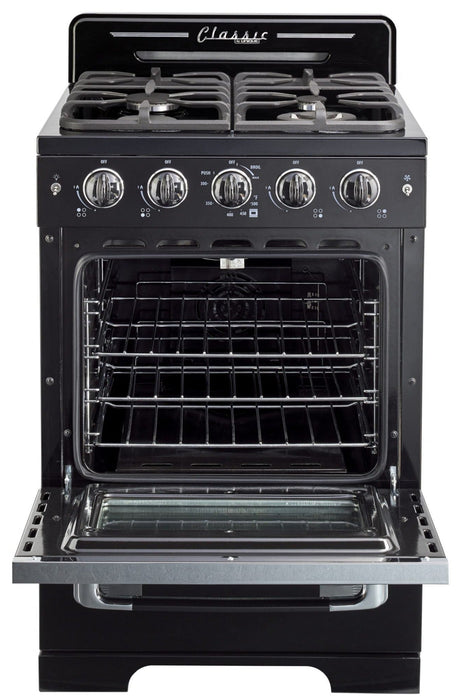 Classic Retro by Unique 24-Inch Convection Gas Range - UGP-24CR B 