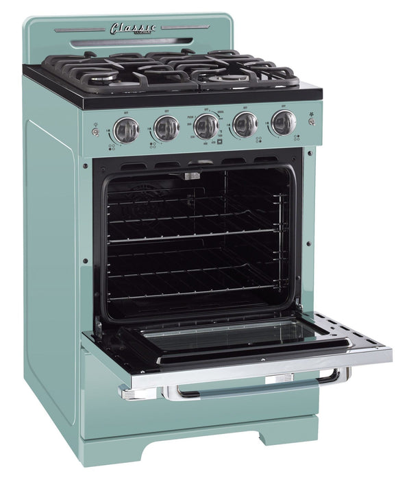 Classic Retro by Unique 24-Inch Convection Gas Range - UGP-24CR T 