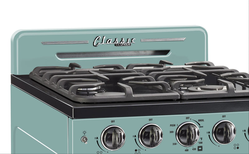 Classic Retro by Unique 24-Inch Convection Gas Range - UGP-24CR T 