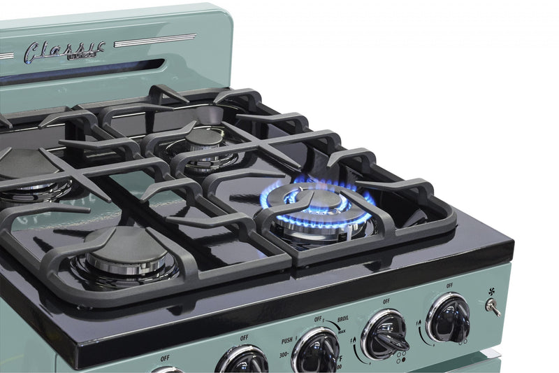 Classic Retro by Unique 24-Inch Convection Gas Range - UGP-24CR T 