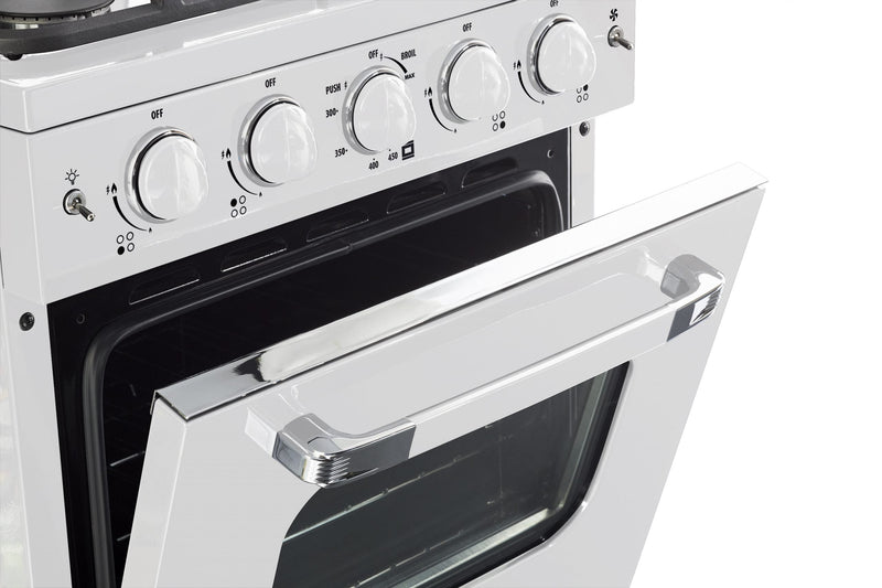 Classic Retro by Unique 24-Inch Convection Gas Range - UGP-24CR W 