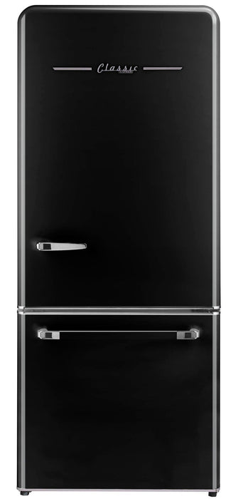 Classic Retro by Unique 18 cu.ft. Frost-Free Bottom Freezer Refrigerator - UGP-510L B AC 