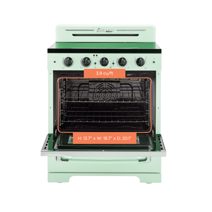 Classic Retro By Unique 30-Inch Convection Electric Range - UGP-30CR EC LG 