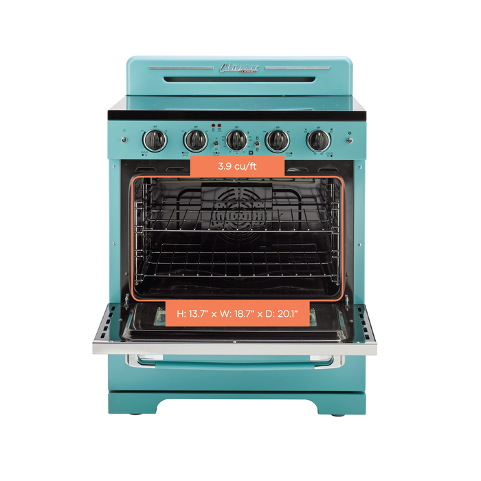 Classic Retro By Unique 30-Inch Convection Electric Range - UGP-30CR EC T 