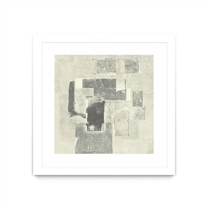 \"Camera Obscura\" Matted and Framed White 36x36 Wall Art