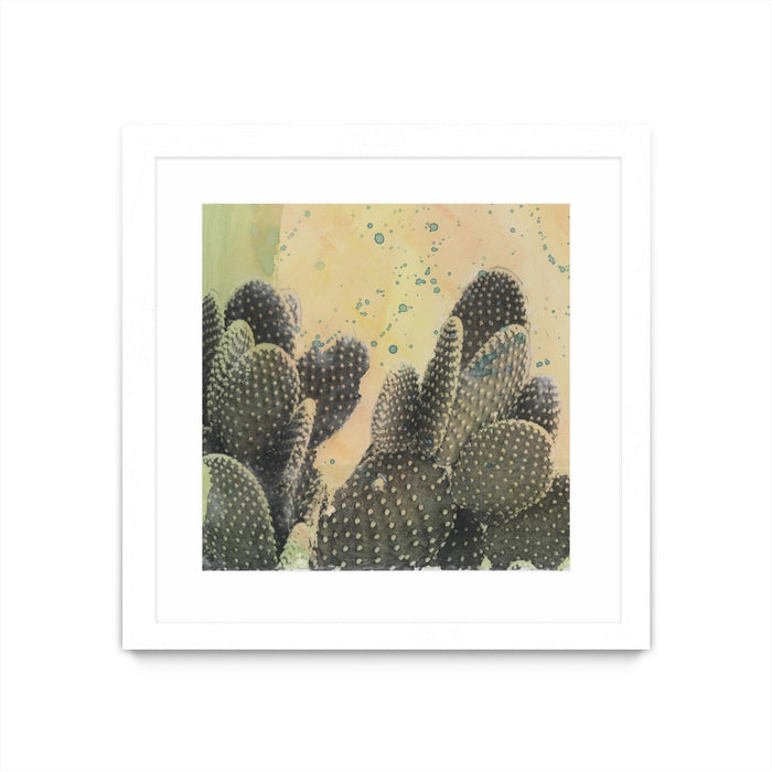 \"Desert Dreams Ii\" Matted and Framed White 30x30 Wall Art