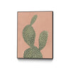 \"Coral Cacti I\" Canvas Framed Black 24x32 Wall Art