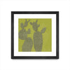 \"Opuntia I\" Matted and Framed Black 36x36 Wall Art