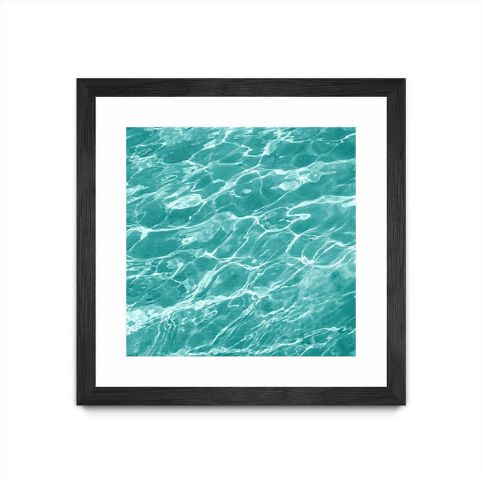 \"Ripple I\" Matted and Framed Black 30x30 Wall Art