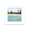 \"Paradis Ii\" Matted and Framed White 30x30 Wall Art