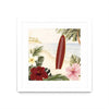 \"Aloha Ii\" Matted and Framed White 36x36 Wall Art