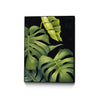 \"Night Monsteras Ii\" Canvas Framed Black 24x32 Wall Art