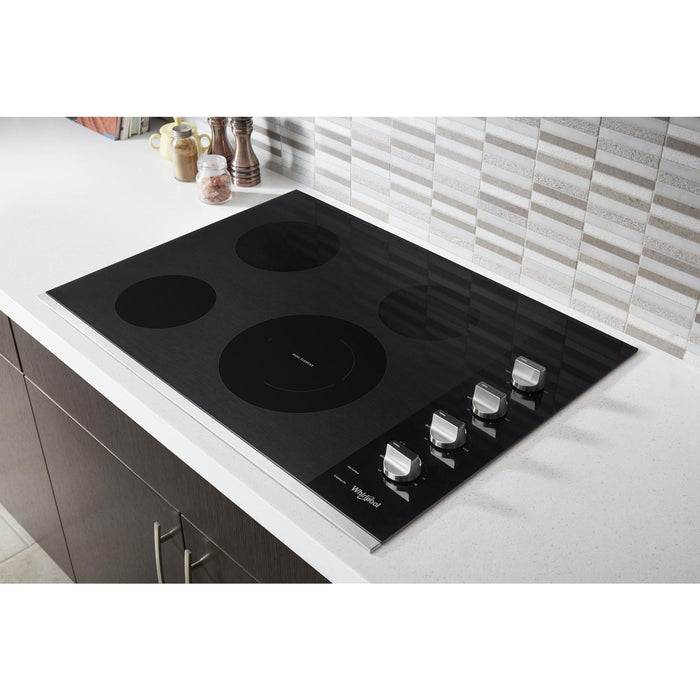 Whirlpool 30-Inch Electric Ceramic Glass Cooktop - WCE55US0HS