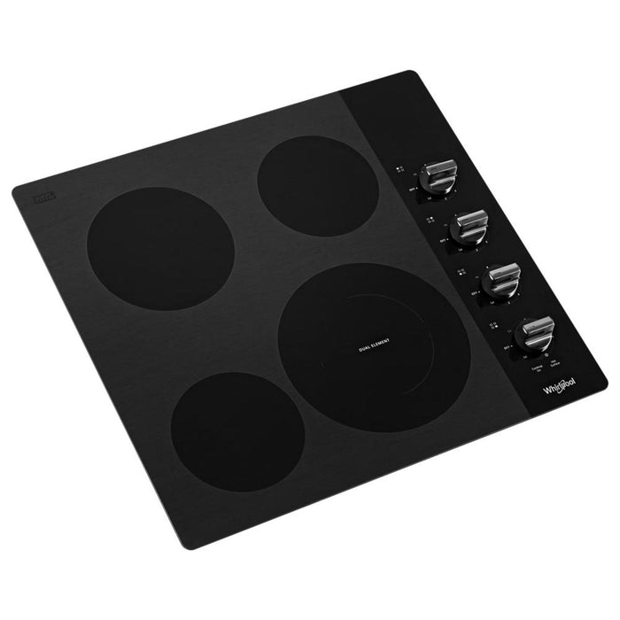 Whirlpool 24-Inch Compact Electric Ceramic Glass Cooktop - WCE55US4HB