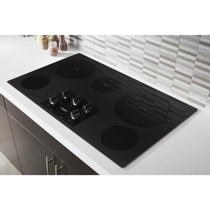 Whirlpool 36-Inch Electric Ceramic Glass Cooktop - WCE77US6HB