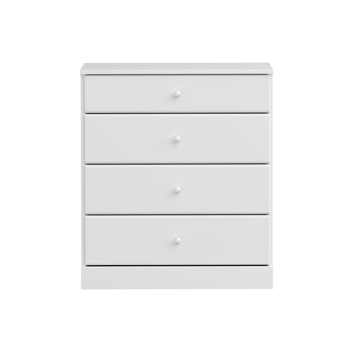 Astrid 4-Drawer Dresser - White